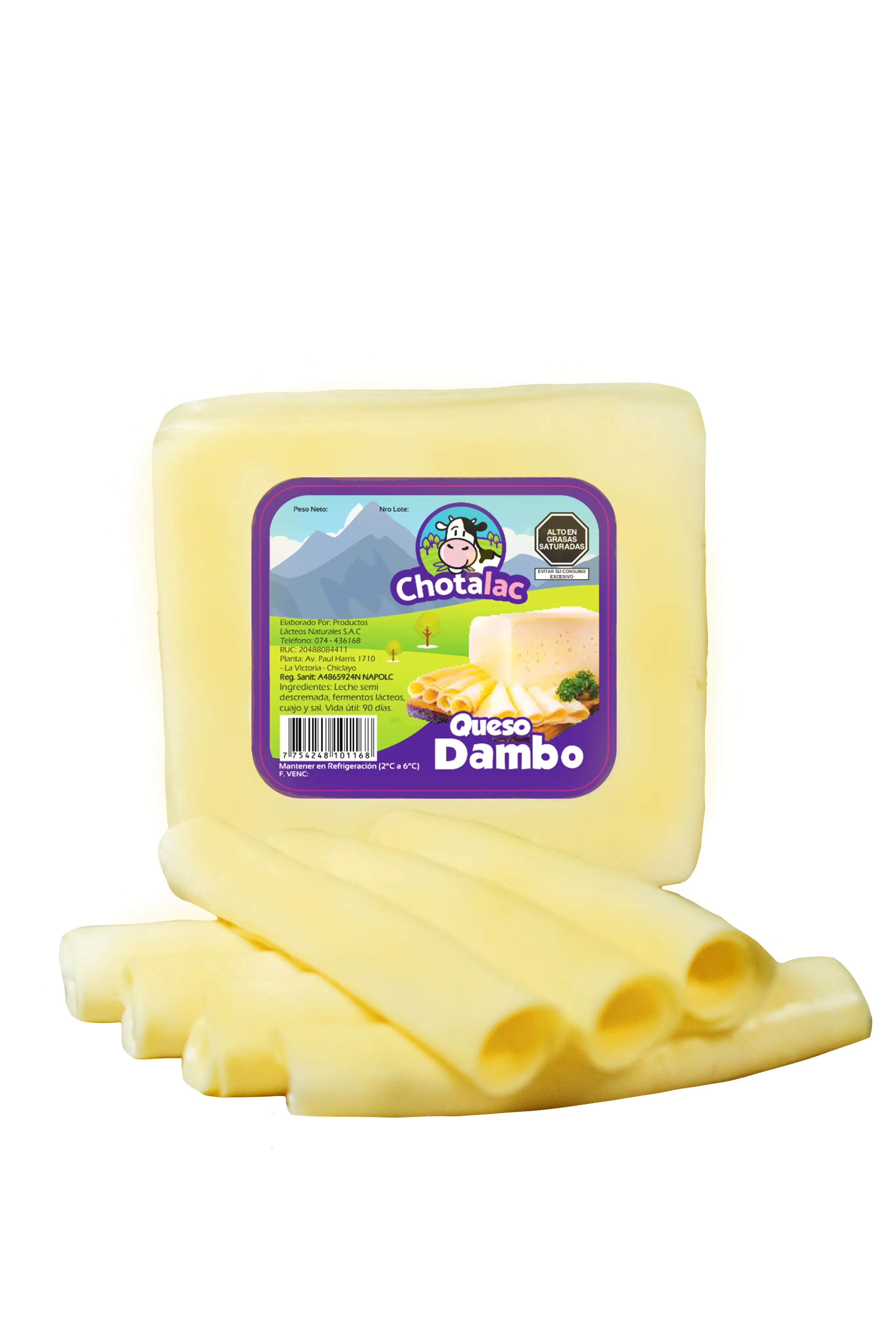 Queso Dambo Laminado - Vista 3